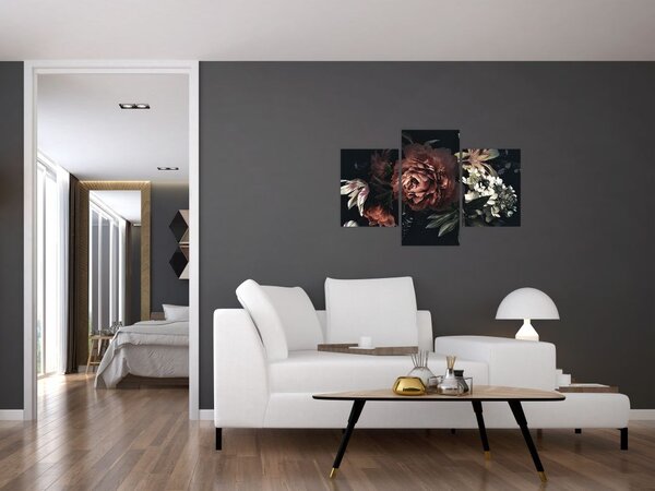 Tablou - Flori întunecate (90x60 cm)