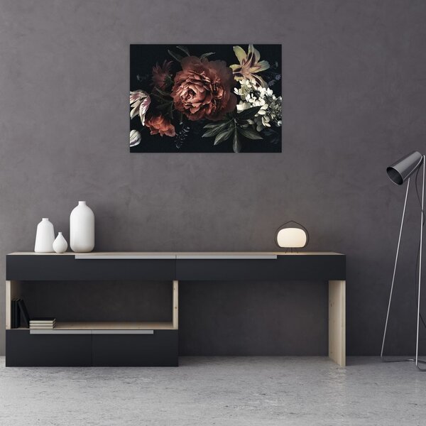 Tablou - Flori întunecate (70x50 cm)
