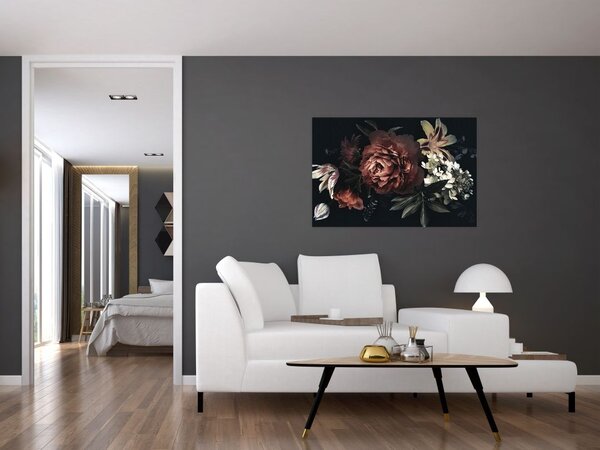 Tablou - Flori întunecate (90x60 cm)