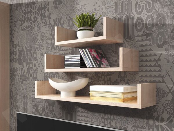 Set 3 buc. rafturi Cyzara 004 (Alb). 1053871
