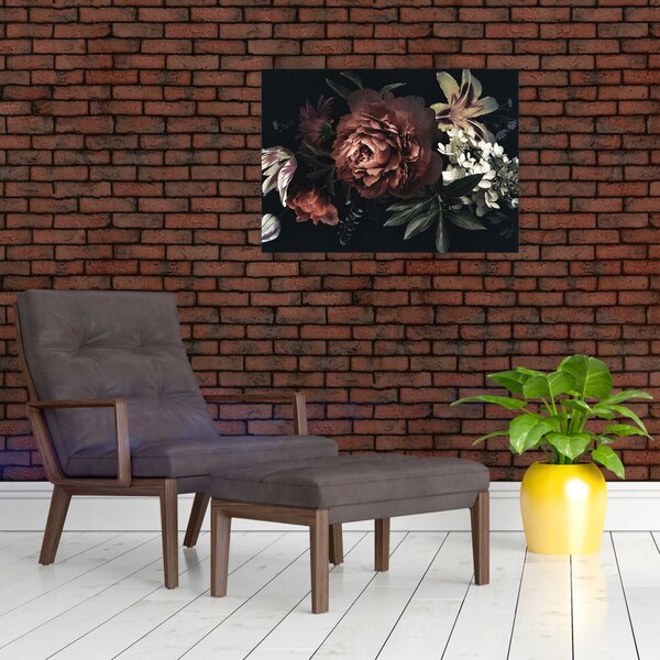 Tablou - Flori întunecate (70x50 cm)
