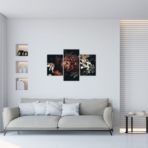 Tablou - Flori întunecate (90x60 cm)