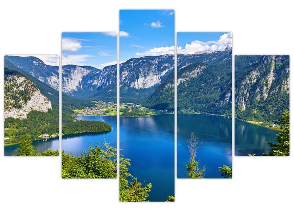 Tablou - Lacul Hallstatt, Hallstatt, Austria (150x105 cm)