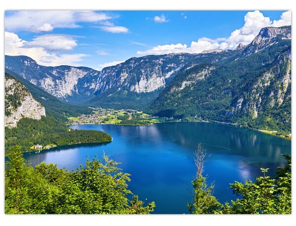 Tablou - Lacul Hallstatt, Hallstatt, Austria (70x50 cm)