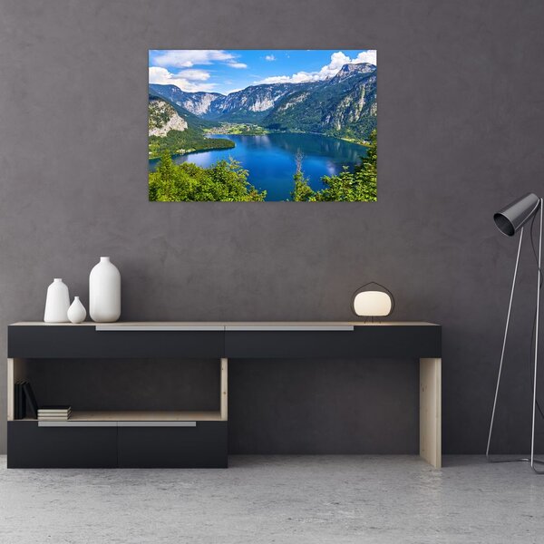 Tablou - Lacul Hallstatt, Hallstatt, Austria (90x60 cm)