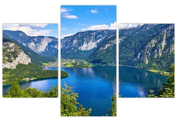 Tablou - Lacul Hallstatt, Hallstatt, Austria (90x60 cm)