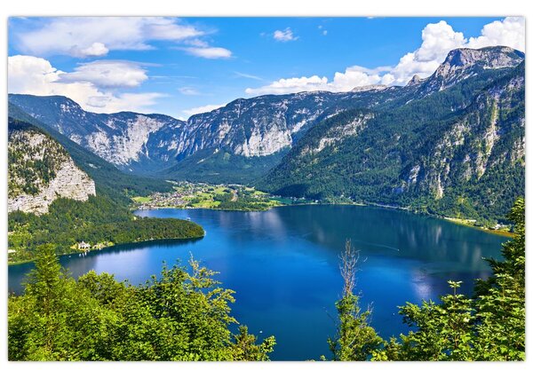 Tablou - Lacul Hallstatt, Hallstatt, Austria (90x60 cm)