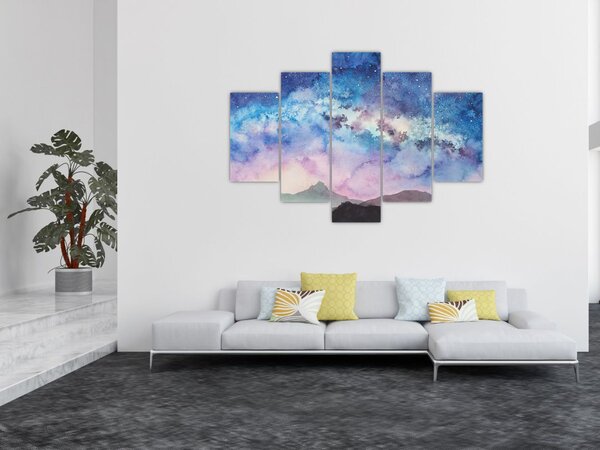 Tablou - Calea lactee, aquarel (150x105 cm)
