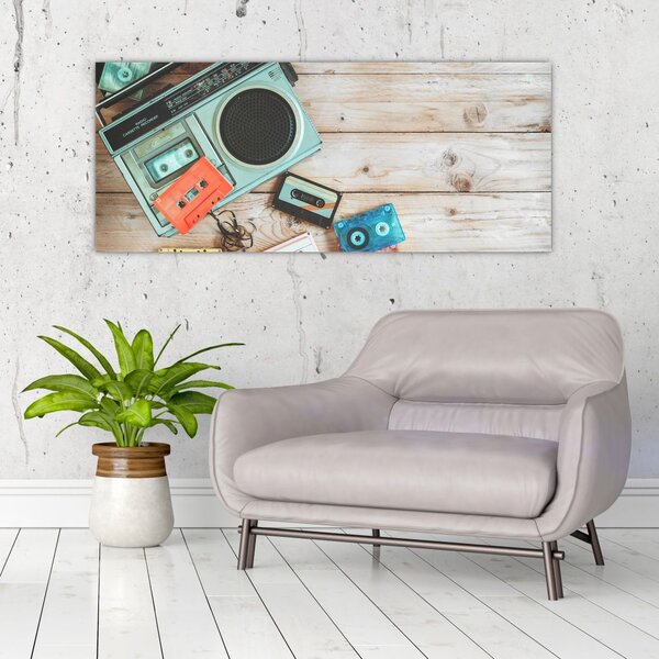 Tablou - Radio retro (120x50 cm)