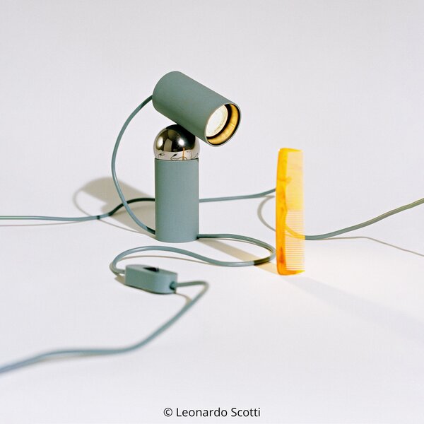 FLOS Lampa de masă Bilboquet, verde, rotativă, LED GU10, Verde, Camera de zi / sufragerie, Plastic, Design