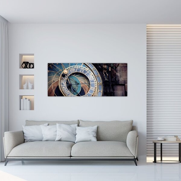 Tablou - Orloj, Praga (120x50 cm)