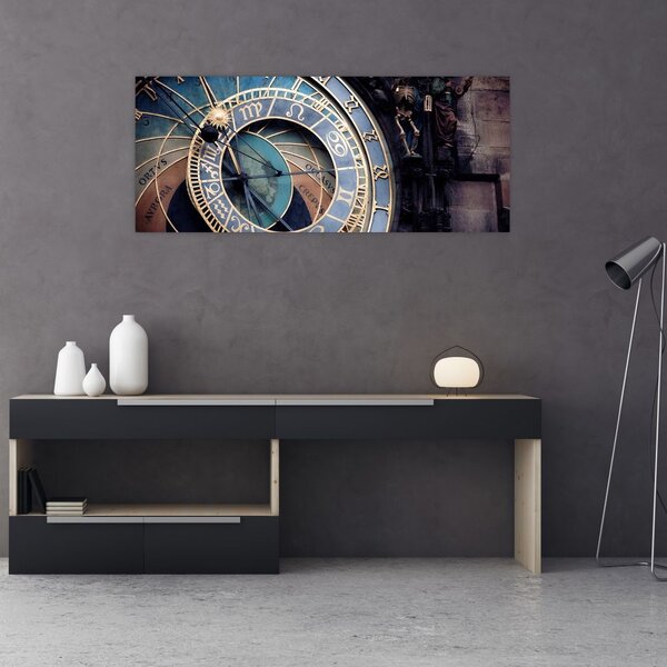 Tablou - Orloj, Praga (120x50 cm)