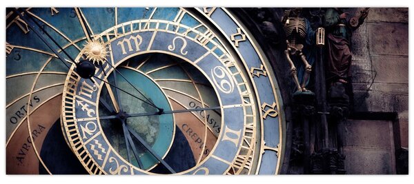 Tablou - Orloj, Praga (120x50 cm)
