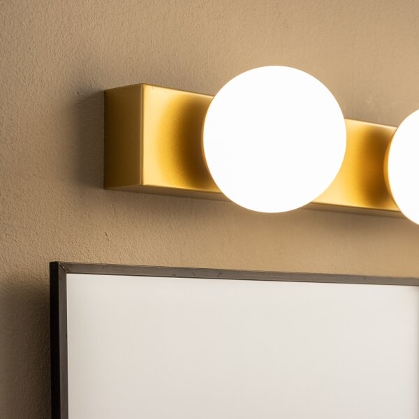 Brilagi - Lumină LED aurie pentru oglindă de baie HOLLYWOOD, 4 x 3W, 230V, IP44