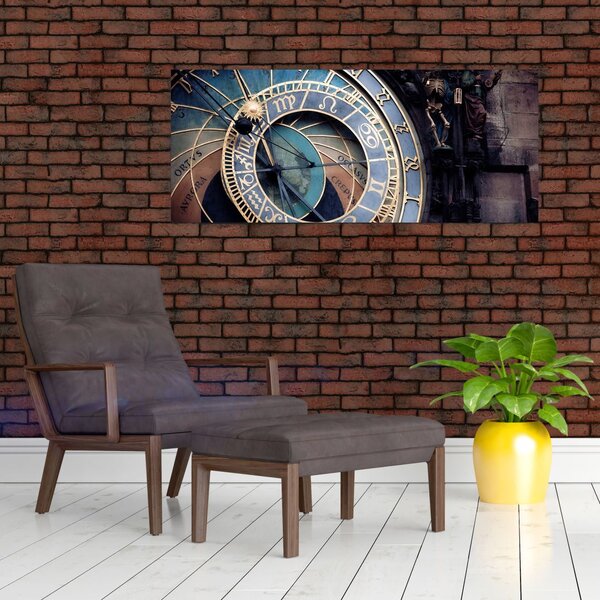 Tablou - Orloj, Praga (120x50 cm)