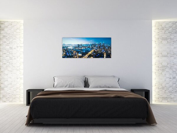 Tablou - Rețeaua orașului (120x50 cm)