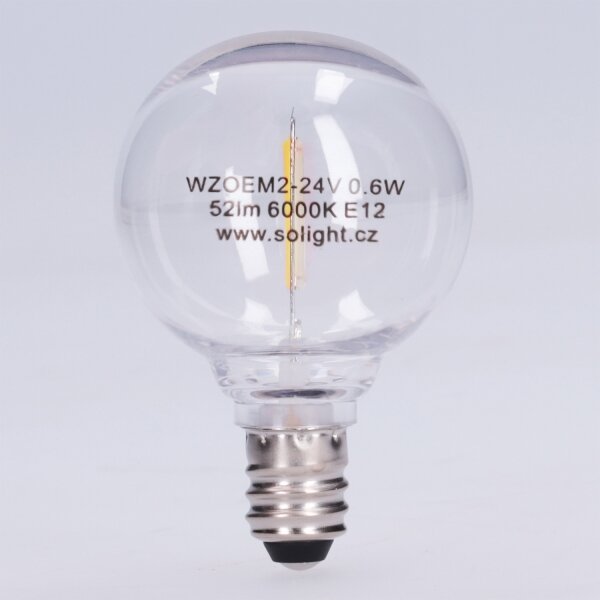 Bec LED G40 E12/0,6W/24V 6000K - Brilagi