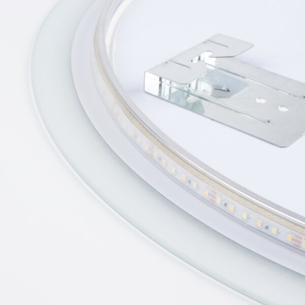 Brilagi - Oglindă de baie LED CUNEO/19W/230V diam. 60 cm IP44 CRI 90 cu dimmer + CCT