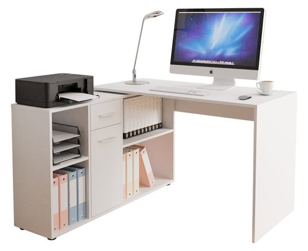 Masă PC Doralia (Alb). 1054264