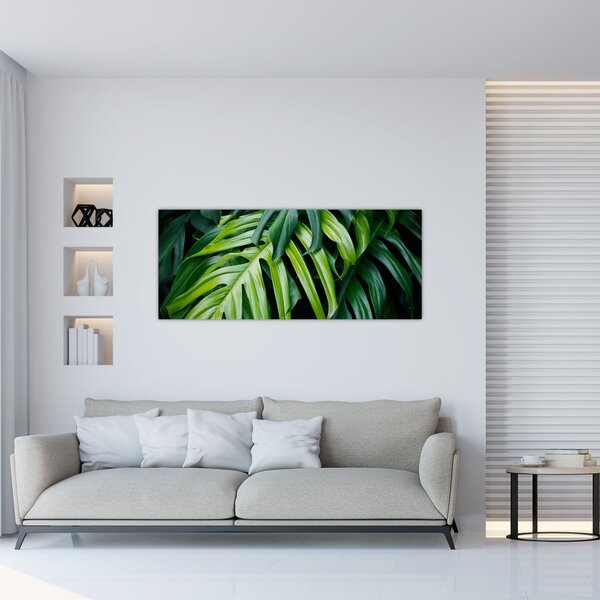 Tablou - Frunze tropicale (120x50 cm)
