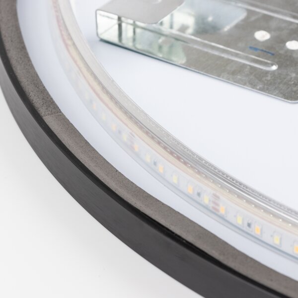 Brilagi-LED Oglindă de baie NOVARA LED/19W/230V 60 cm neagră IP44 CRI 90 reglabilă + CCT