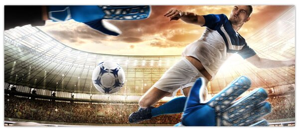 Tablou - Fotbalist (120x50 cm)