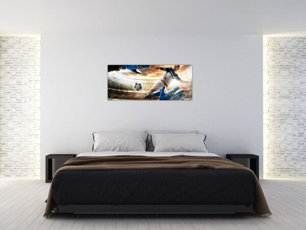Tablou - Fotbalist (120x50 cm)