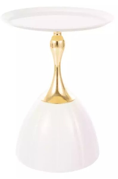 Măsuță de cafea Piana, albă (38 cm)