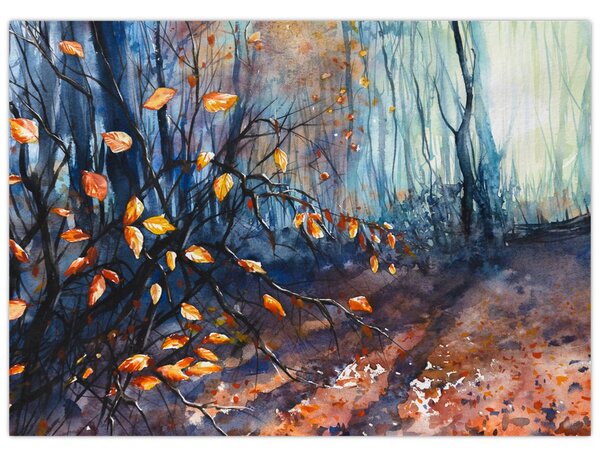 Tablou - Razele solare de toamnă (70x50 cm)
