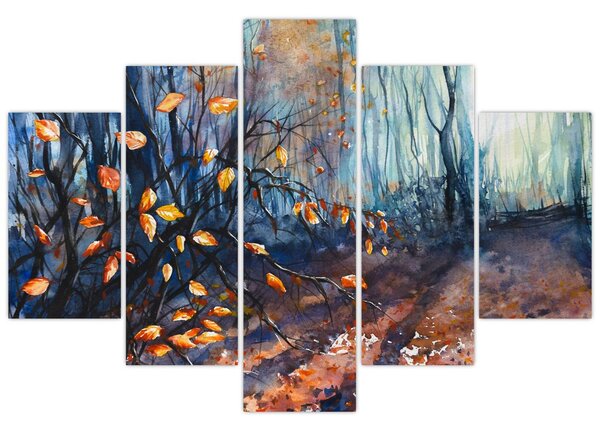 Tablou - Razele solare de toamnă (150x105 cm)