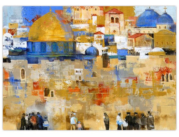 Tablou - Zidul plângerii, Ierusalim, Israel (70x50 cm)