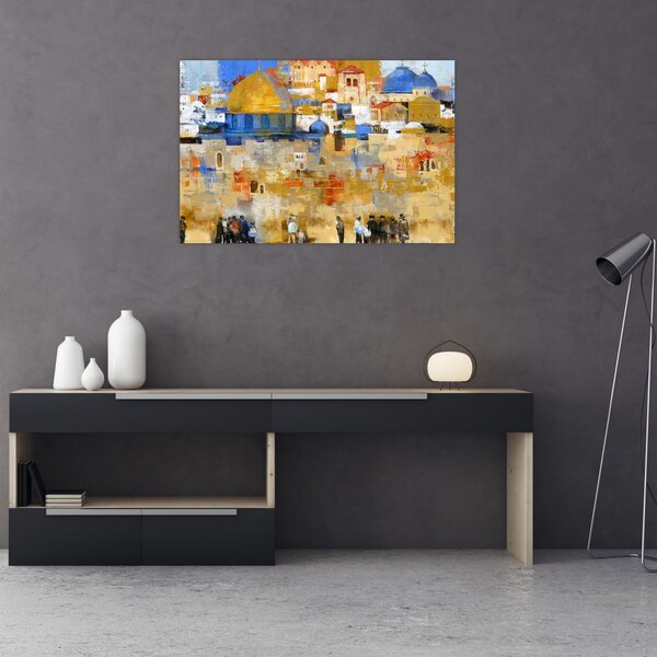 Tablou - Zidul plângerii, Ierusalim, Israel (90x60 cm)