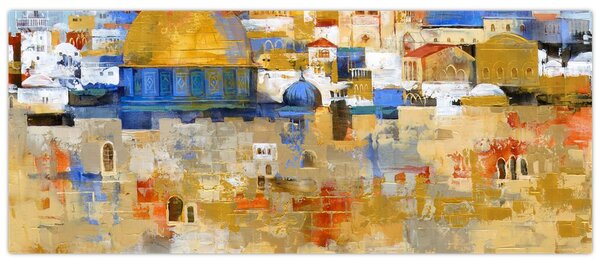Tablou - Zidul plângerii, Ierusalim, Israel (120x50 cm)