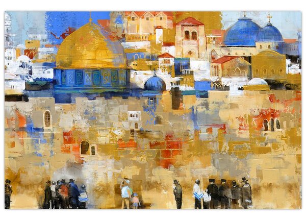 Tablou - Zidul plângerii, Ierusalim, Israel (90x60 cm)