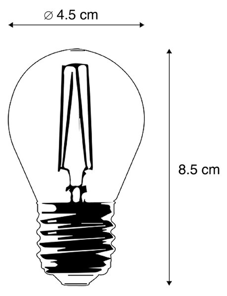 Set de 5 becuri LED inteligente E27 P45 4,5W 470 lm 1800-4000K