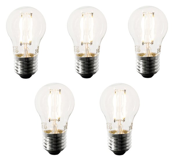 Set de 5 becuri LED inteligente E27 P45 4,5W 470 lm 1800-4000K