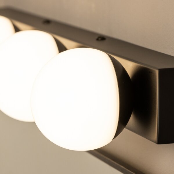 Brilagi - Lumină LED pentru oglindă de baie HOLLYWOOD 4xLED/3W/230V IP44 negru