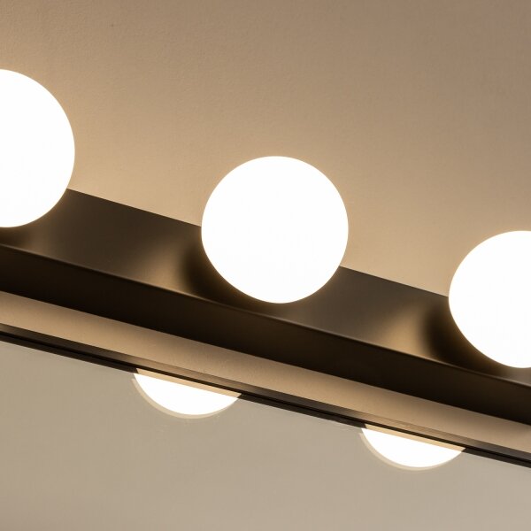 Brilagi - Lumină LED pentru oglindă de baie HOLLYWOOD 4xLED/3W/230V IP44 negru