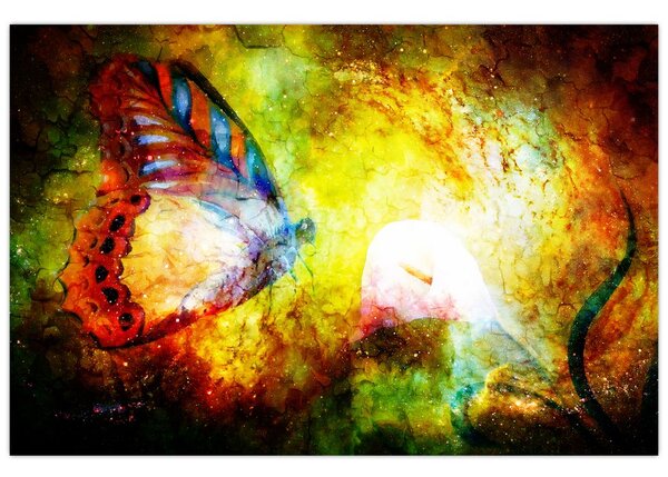 Tablou - Fluture spațial (90x60 cm)