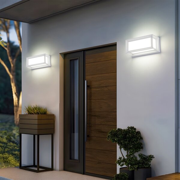 Brilagi - Aplică de perete pentru exterior PARKER 1xE27/60W/230V albă IP44