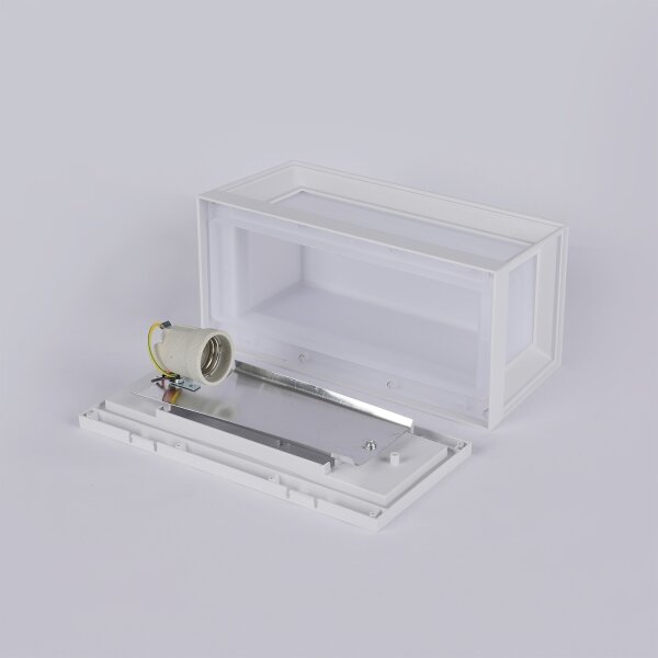 Brilagi - Aplică de perete pentru exterior PARKER 1xE27/60W/230V albă IP44