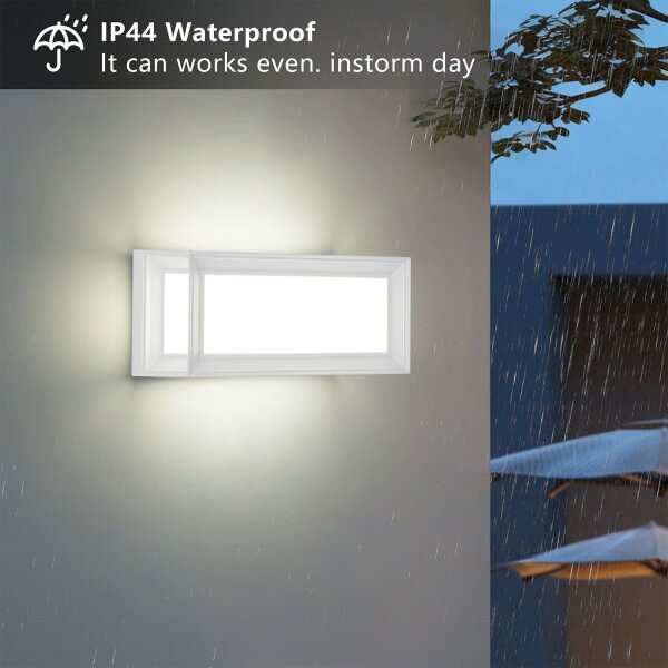 Brilagi - Aplică de perete pentru exterior PARKER 1xE27/60W/230V albă IP44