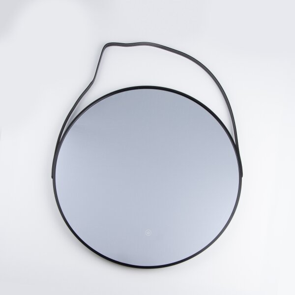 Brilagi-LED VERESE Oglindă de baie LED/19W/230V 60 cm neagră IP44 CRI 90 cu dimmer + CCT