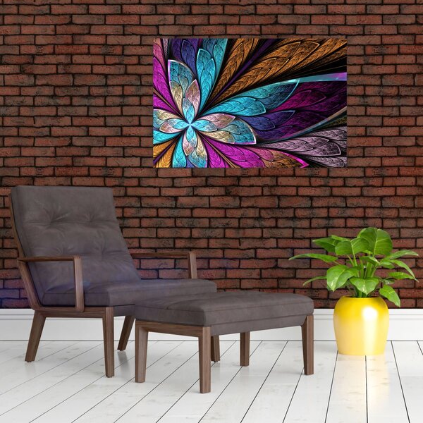 Tablou - Floare, abstracție (90x60 cm)