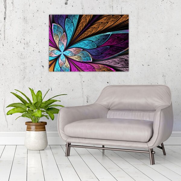 Tablou - Floare, abstracție (70x50 cm)