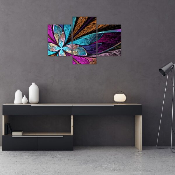 Tablou - Floare, abstracție (90x60 cm)