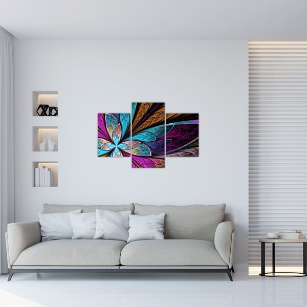 Tablou - Floare, abstracție (90x60 cm)