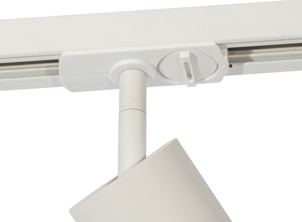 Spot modern cu inel alb pentru sistem de șine monofazat GU10 50mm - Iconic Jeana