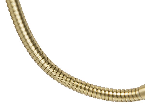 Aplică de perete din alamă cu abajur oval din velur cu design frunze 25cm - Brescia Combi
