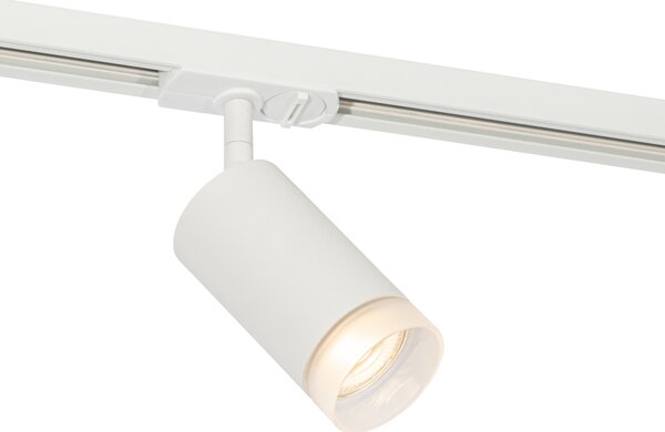 Spot modern cu inel alb pentru sistem de șine monofazat GU10 50mm - Iconic Jeana
